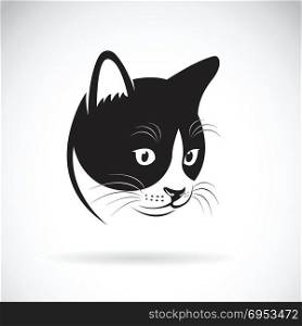 Vector of a cat head design on white background. Pet. Animal. Easy editable layered vector illustration.