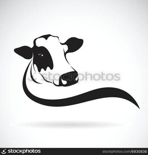 Vector of a cow head design on white background. Farm Animal.