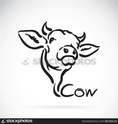 Vector of a cow logo on white background.