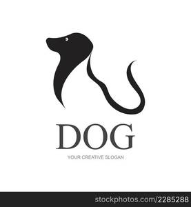 vector of a dog head logo illustration design template