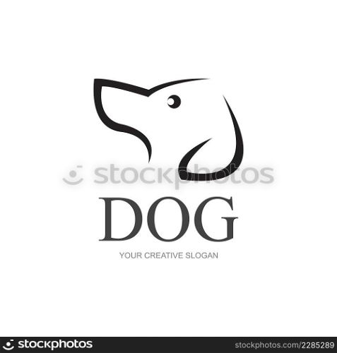 vector of a dog head logo illustration design template