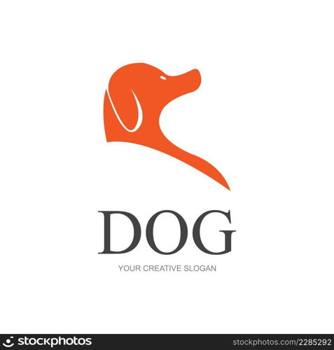 vector of a dog head logo illustration design template