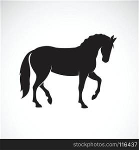 Vector of a horse isolated on white background. Wild Animals. Easy editable layered vector illustration.