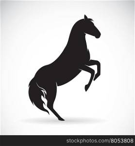 Vector of a horse on a white background
