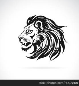 Vector of a lion head design on white background. Easy editable layered vector illustration.Wild Animals.