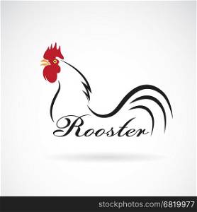 Vector of a rooster on white background. Farm Animals.