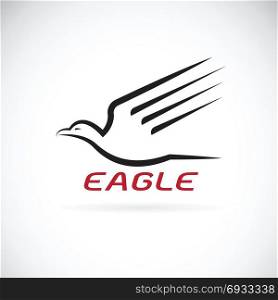 Vector of an eagle design on white background. Bird. Animals.