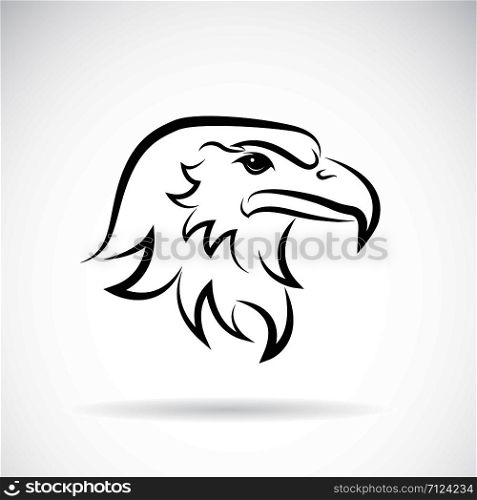 Vector of an eagle head design on white background. Bird. Wild Animals. Easy editable layered vector illustration.