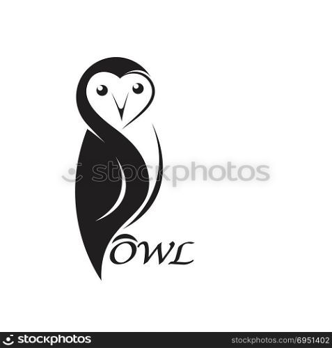 Vector of an owl design on white background. Bird. Animals. Easy editable layered vector illustration.