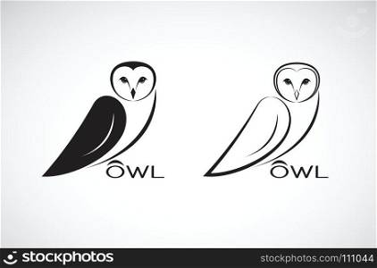 Vector of an owl design on white background. Bird. Wild Animals. Vector illustration.