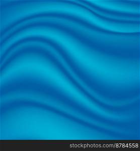 Vector of blue silk fabric background. Background drapery delicate blue silk and feathers. Vector illustration