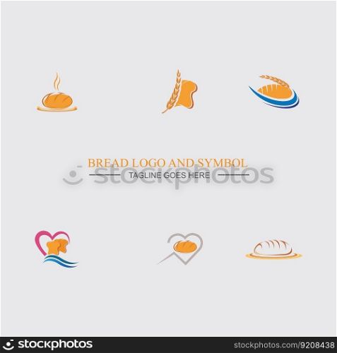 vector of Bread logo set  illustration design