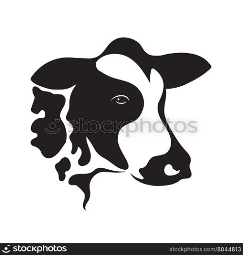 Vector of cow design on white background. Vector cow for your design.