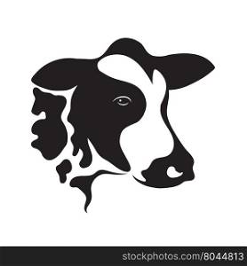 Vector of cow design on white background. Vector cow for your design.