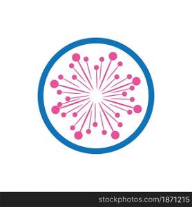 vector of Dandelion logo and symbol flower illustration design