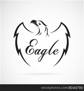 Vector of eagle design on white background. Vector eagle for your design.