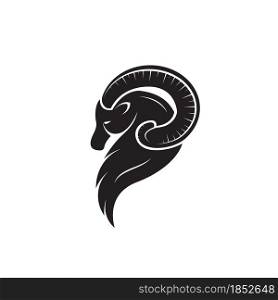 Vector of goat head design on white background. Easy editable layered vector illustration. Wild Animals.