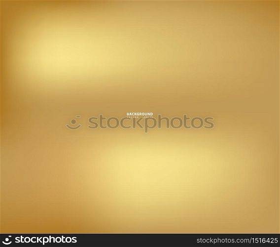 Vector of gold gradient. Gold gradient background texture metallic vector illustration for luxury frame, ribbon, banner, web, coin and label. Elegant light and shine vector template
