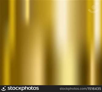 Vector of gold gradient. Gold gradient background texture metallic vector illustration for luxury frame, ribbon, banner, web, coin and label. Elegant light and shine vector template