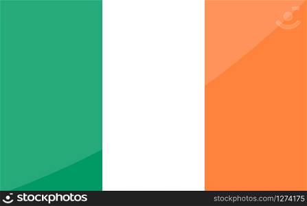 Vector of Ireland flag. Celebrating St. Patrick&rsquo;s Day.