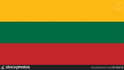 Vector of Lithuania flag.