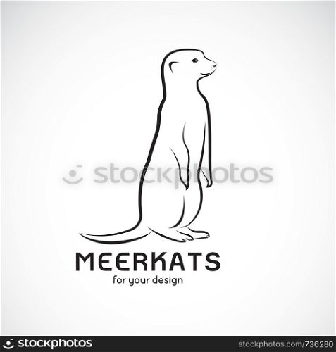 Vector of meerkats design on white background. Wild Animals. Meerkats logo or icon. Easy editable layered vector illustration.
