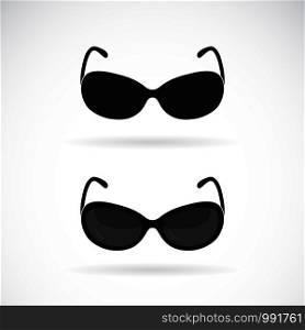 Vector of sunglasses design on white background. Sunglasses icon or logo. Easy editable layered vector illustration.