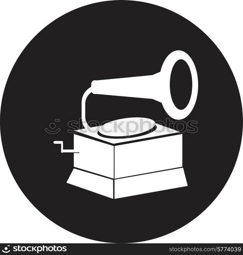 vector old gramophone