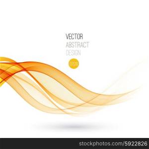 vector Orange background. Beautiful Orange lines. Waved Background. Vector Illustration