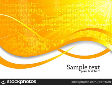 ""Vector orange background; clip-art""