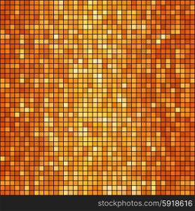 Vector orange mosaic background. Vector illustration orange mosaic background. Square shape