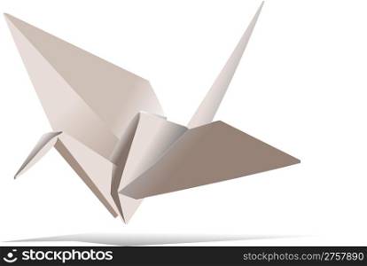 Vector origami bird for your designs