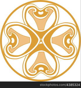 Vector. Ornament flower in color 16