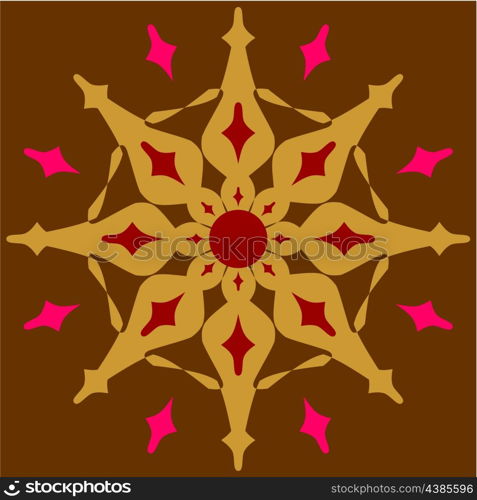 Vector. Ornament in color 52