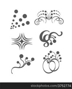 Vector ornament set. Easy to edit. Perfect for invitations or announcements.