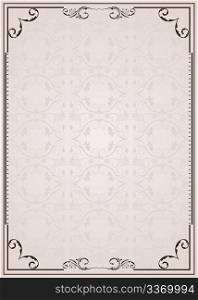Vector ornate frame. Perfect as invitation or announcement