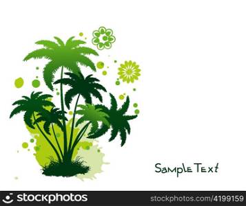 vector palm trees