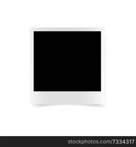 Vector paper frame isolated