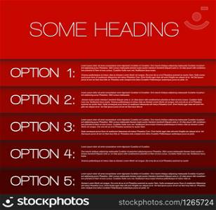 Vector Paper options background / product choice or versions
