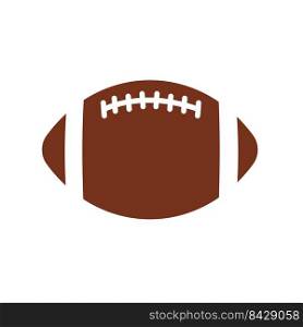Vector pattern design oval ball in sports american football popular sport competition to find winner