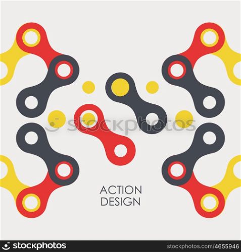 Vector pattern with abstract figures. Vector pattern with abstract figures.