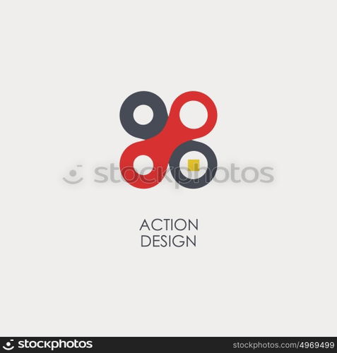 Vector pattern with abstract figures. Vector pattern with abstract figures.