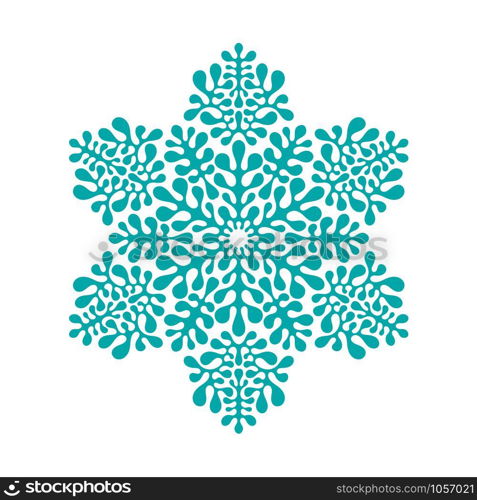 Vector Pattern with winter snowflakes