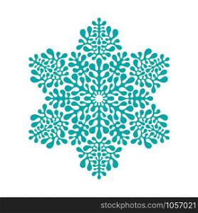 Vector Pattern with winter snowflakes