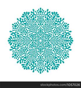 Vector Pattern with winter snowflakes