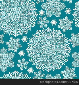 Vector  Pattern with winter snowflakes