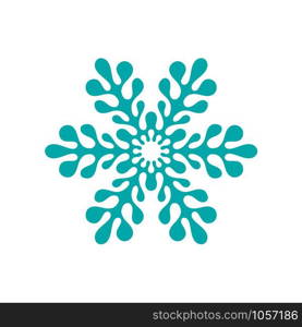 Vector Pattern with winter snowflakes