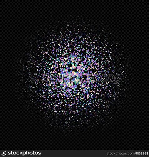 vector pearl color particles sparks shiny dust effect confetti texture art luxury magic rich artistic abstract radial gradient dark background . shiny pearl glitter sparkling texture