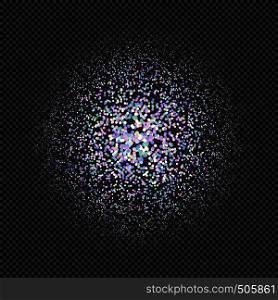 vector pearl color particles sparks shiny dust effect confetti texture art luxury magic rich artistic abstract radial gradient dark background . shiny pearl glitter sparkling texture