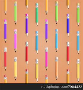 Vector Pencil Seamless Pattern. Education Background. EPS10 opacity